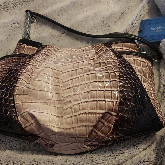 NWT Vera Wang Hobo Alligator purse - Picture 3 of 6